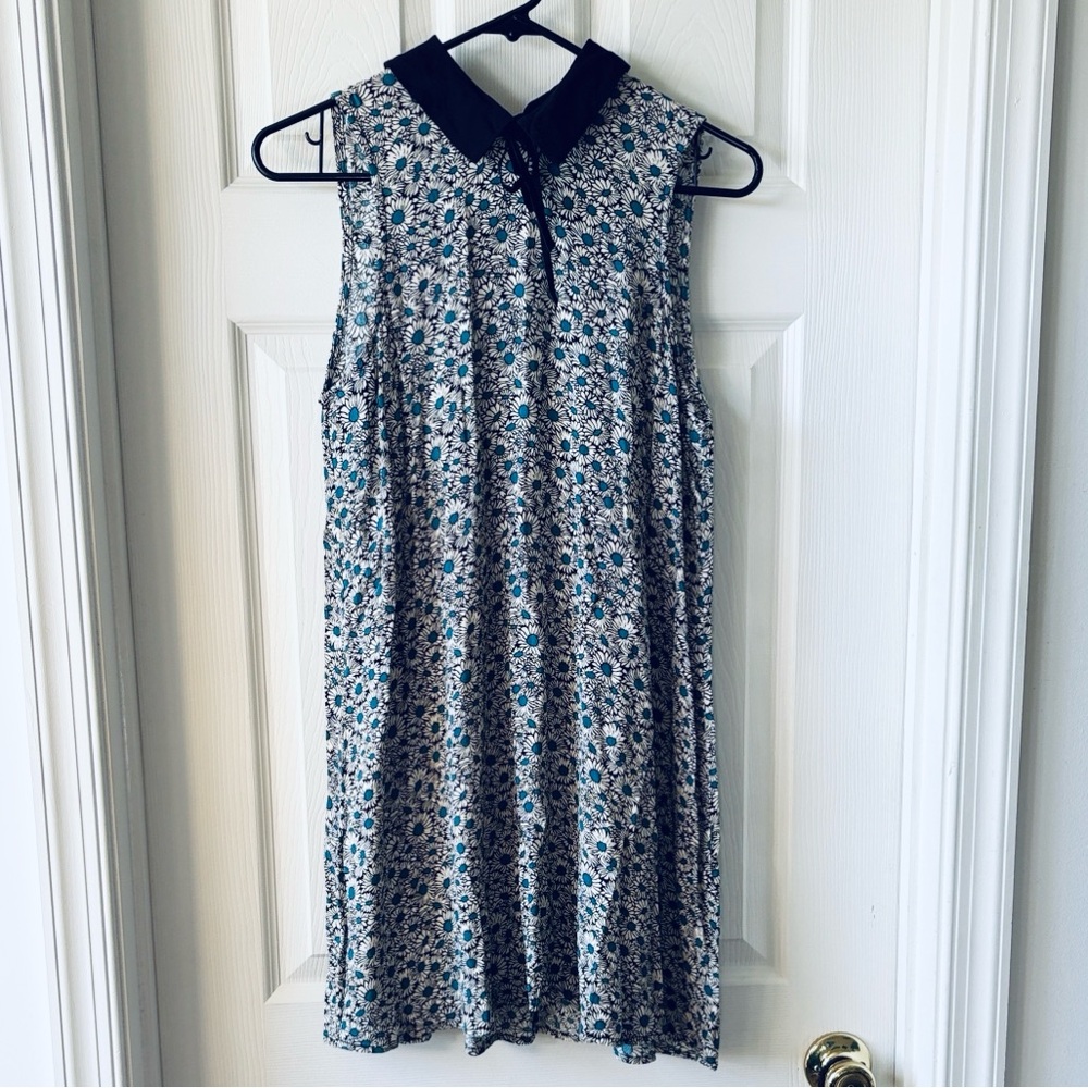Forever 21 Floral Mini Dress with Black Collar